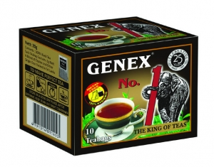Черный чай«Дженекс №1 Король чая» в пакетиках 10*2г