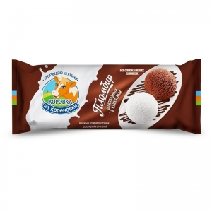 Chocolate and vanilla ice cream 400g